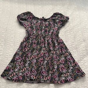 Epic Threads Pink and Black Floral Kids Dress